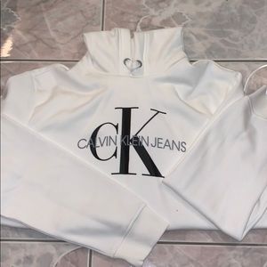 White Calvin Klein Hoodie